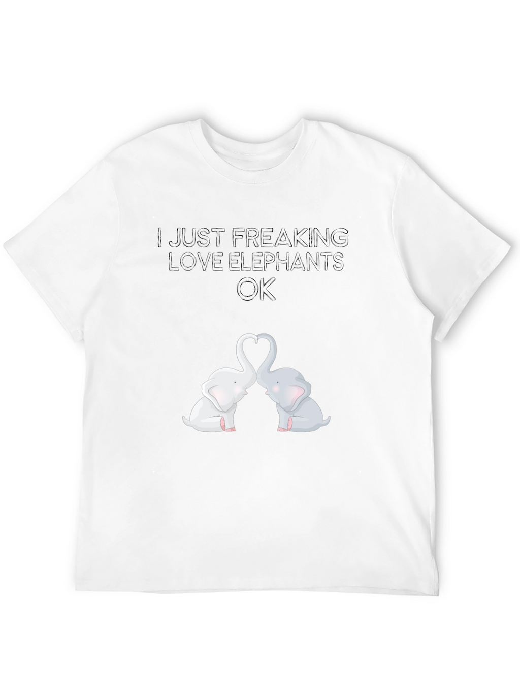I Love Elephants Graphic Tee