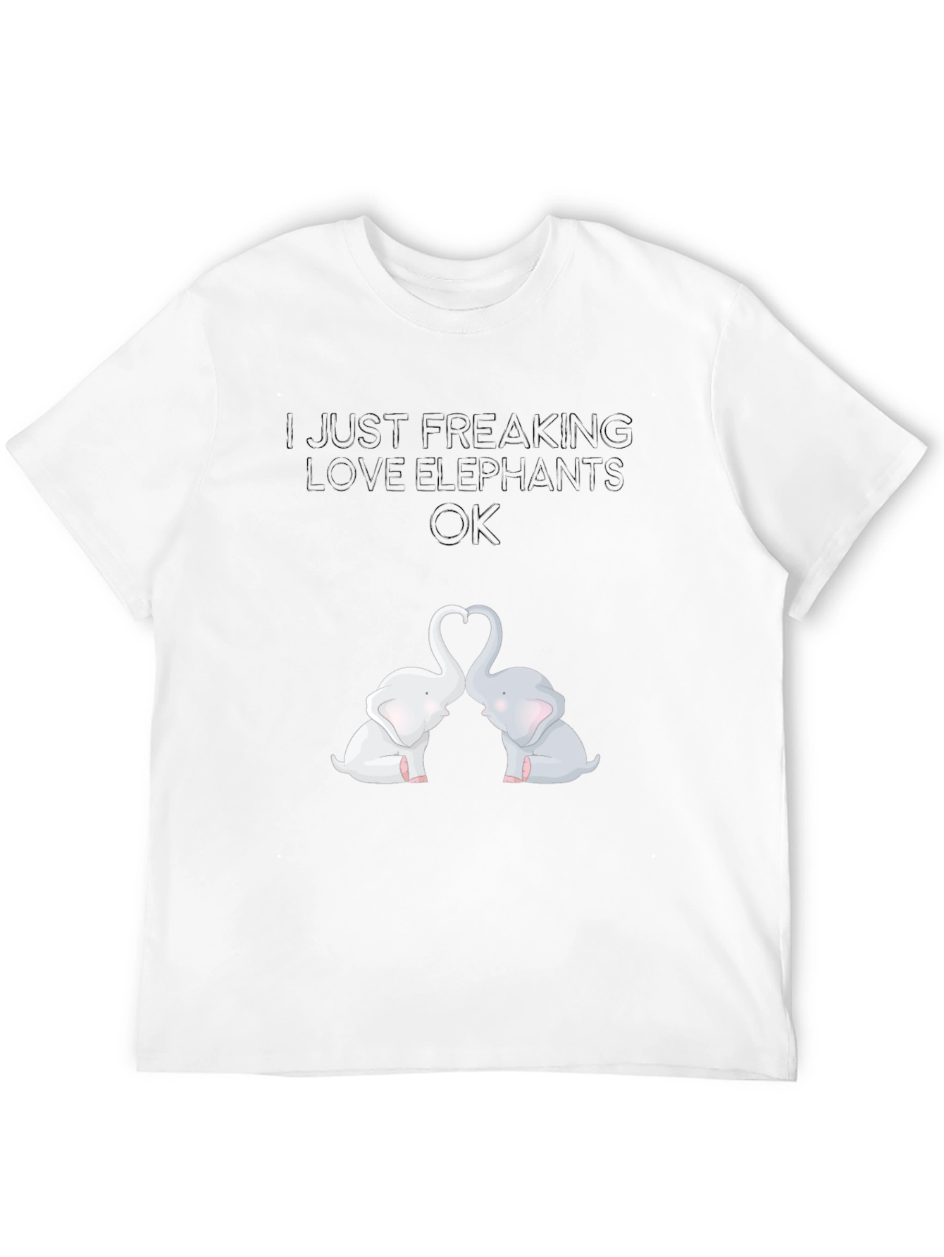 I Love Elephants Graphic Tee