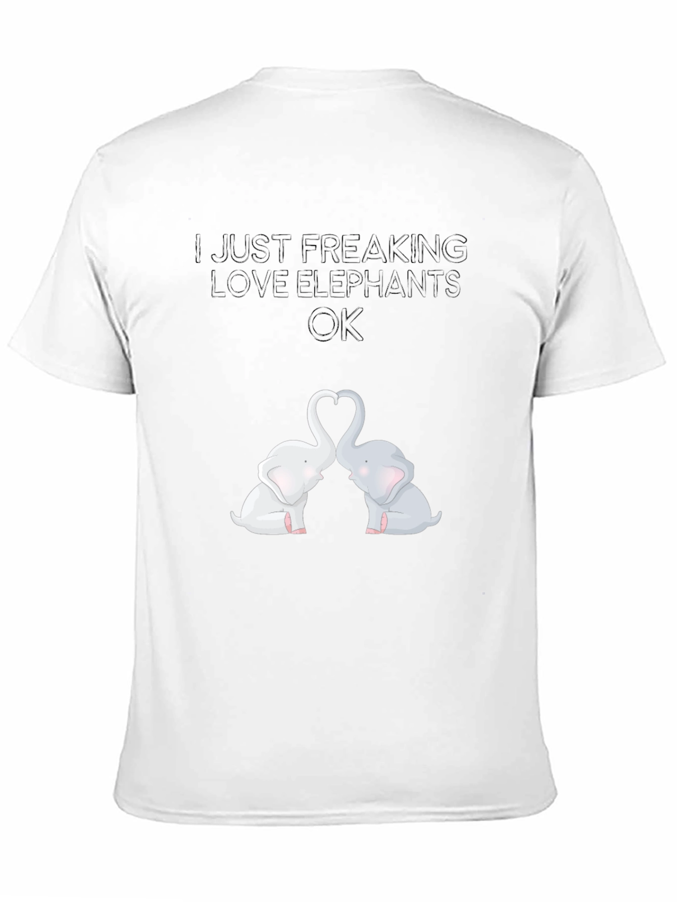 I Love Elephants Graphic Tee
