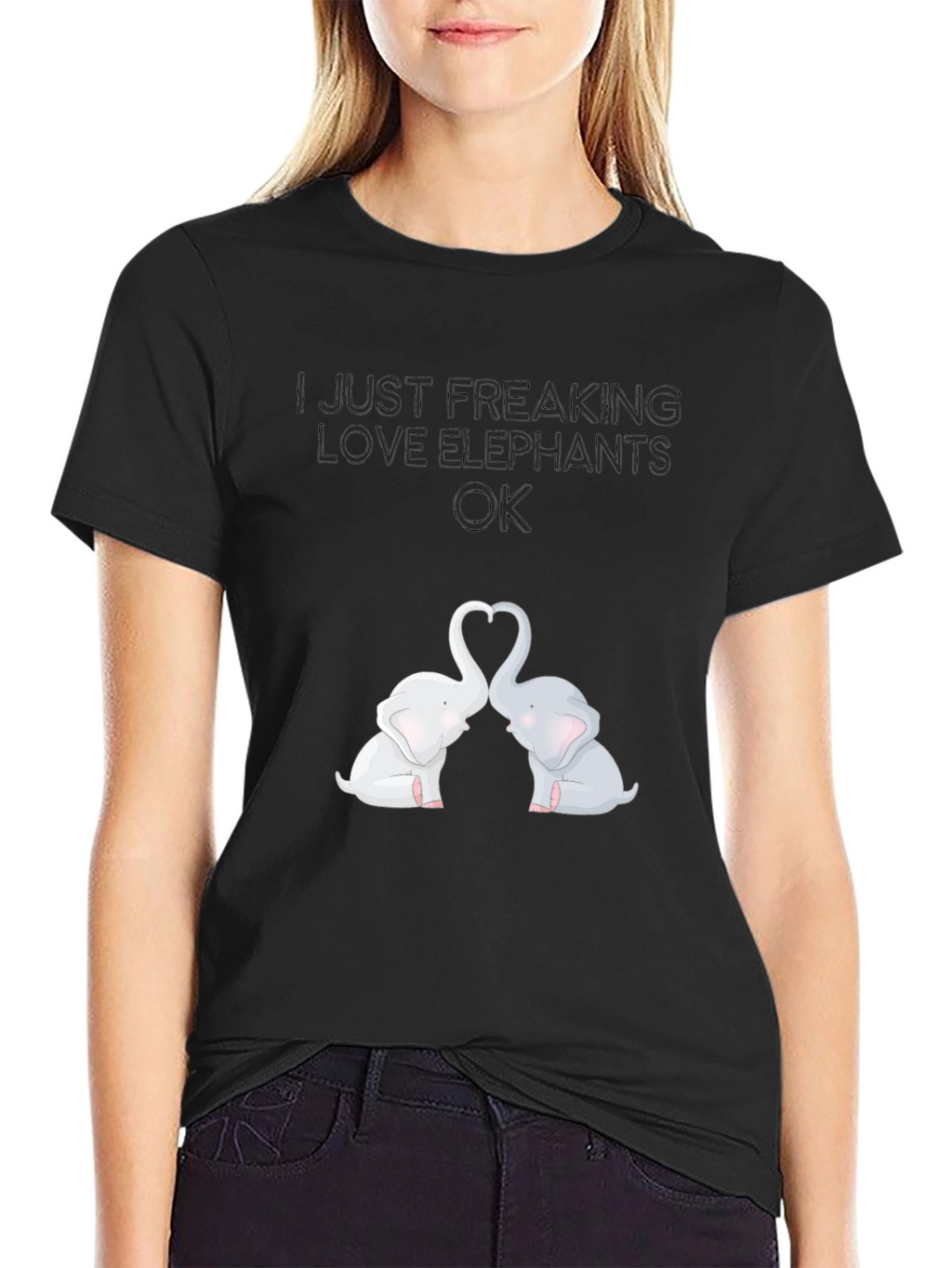 I Love Elephants Graphic Tee