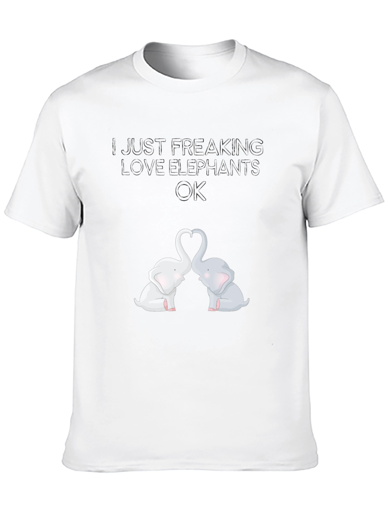I Love Elephants Graphic Tee
