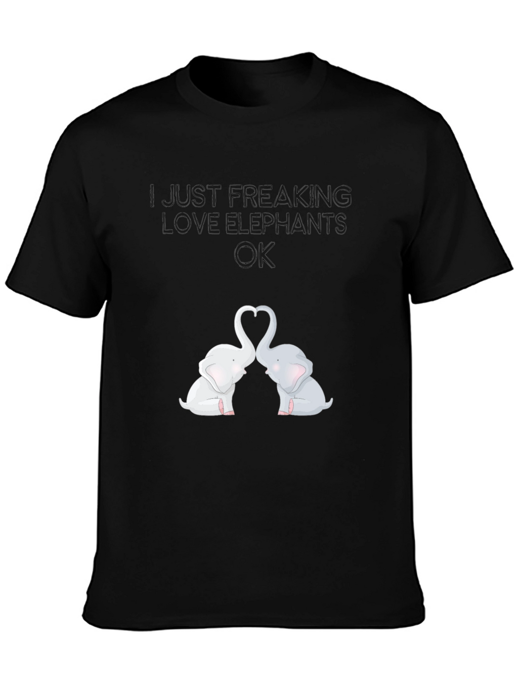 I Love Elephants Graphic Tee