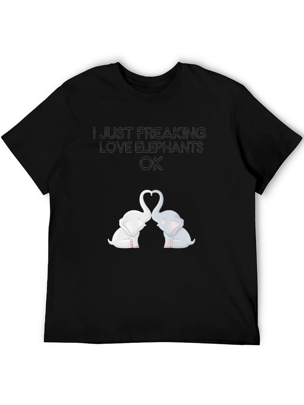 I Love Elephants Graphic Tee