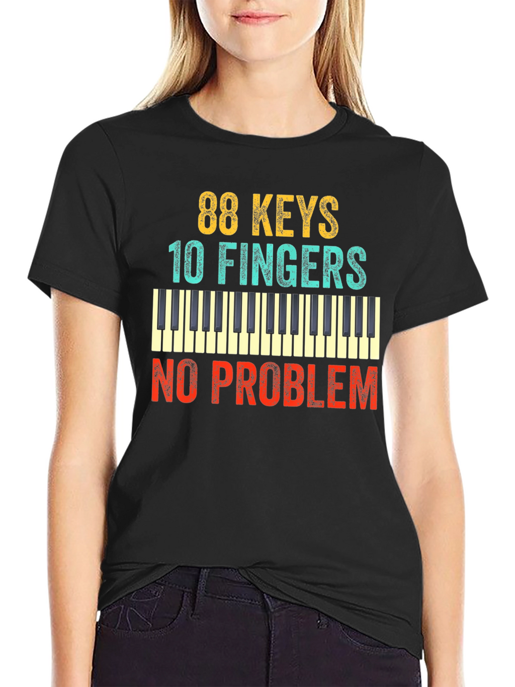 88 Keys 10 Fingers No Problem T-Shirt