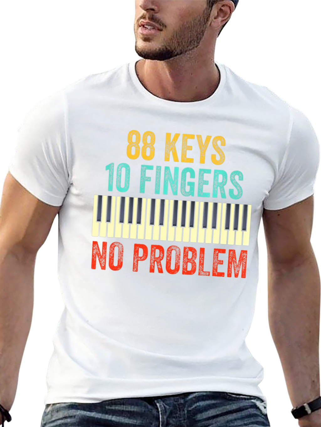 88 Keys 10 Fingers No Problem T-Shirt