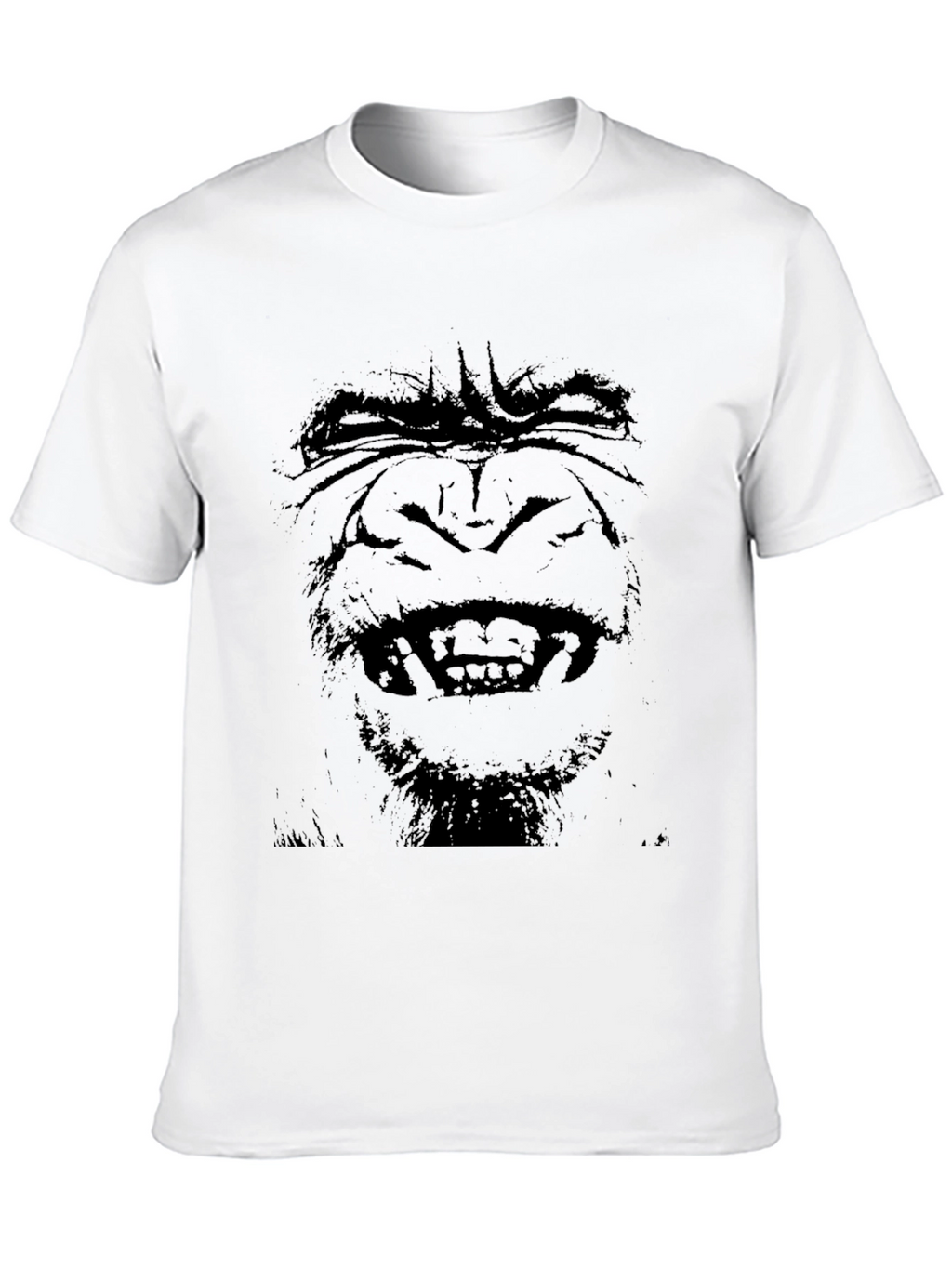 Mens Black Gorilla Graphic T-Shirt