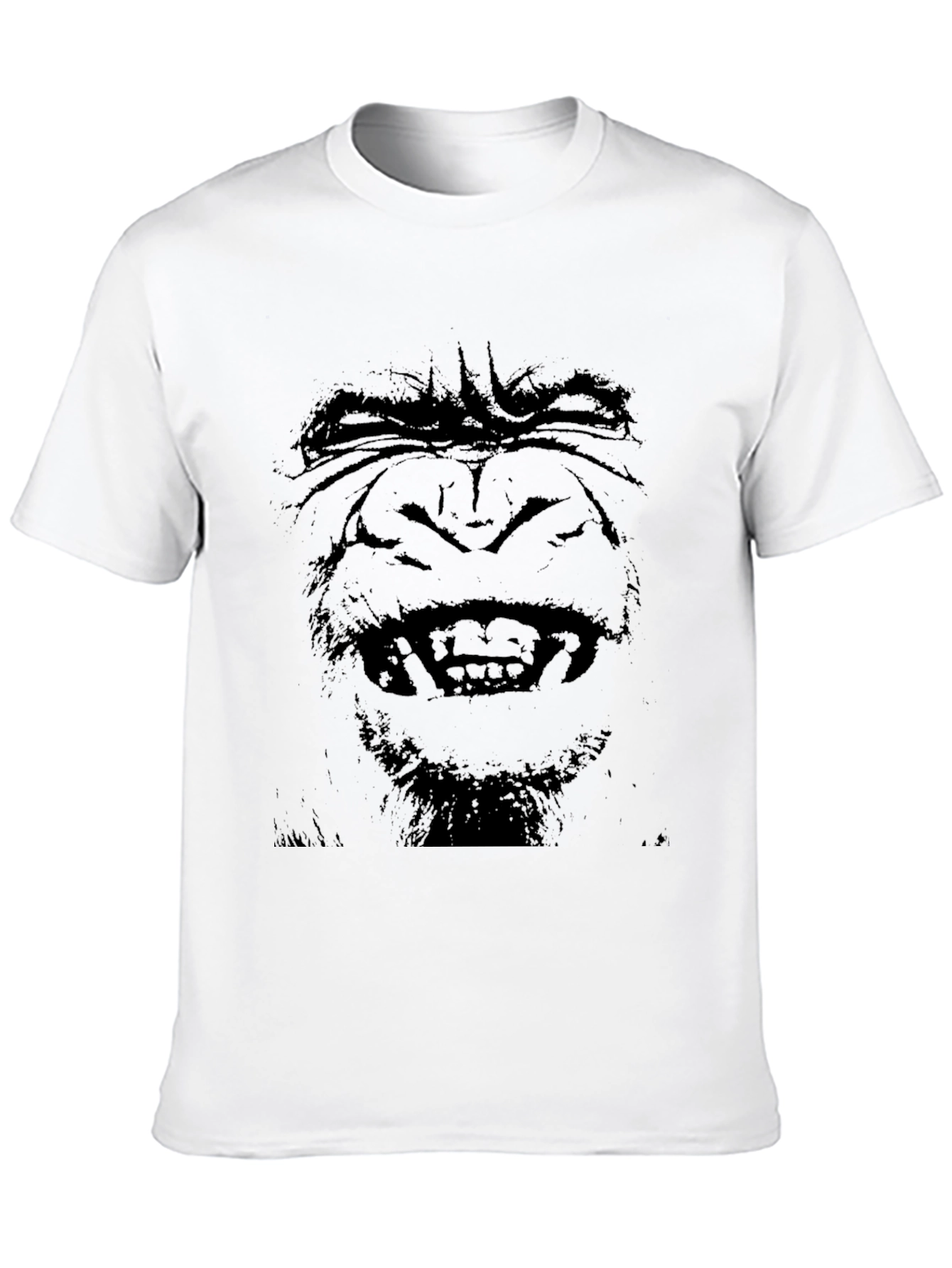 Mens Black Gorilla Graphic T-Shirt