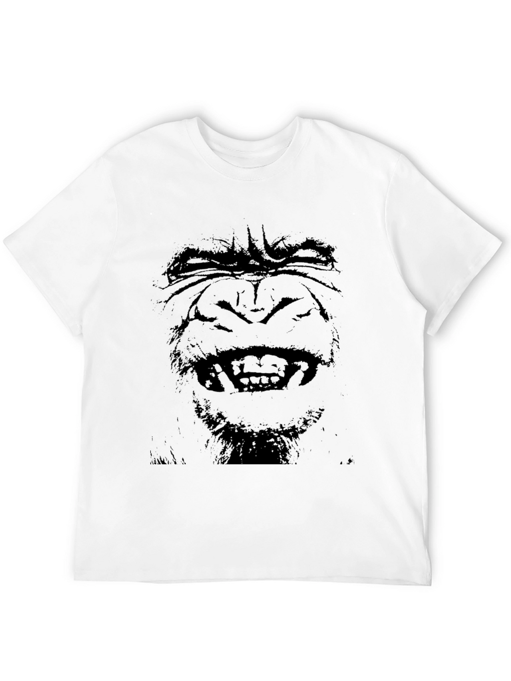 Mens Black Gorilla Graphic T-Shirt