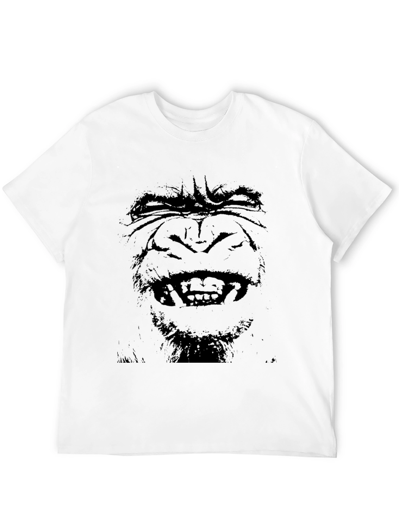 Mens Black Gorilla Graphic T-Shirt