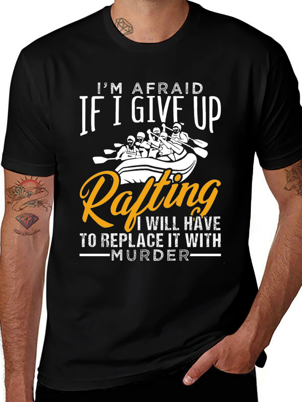 Funny Rafting T-Shirt - Murder Alternative