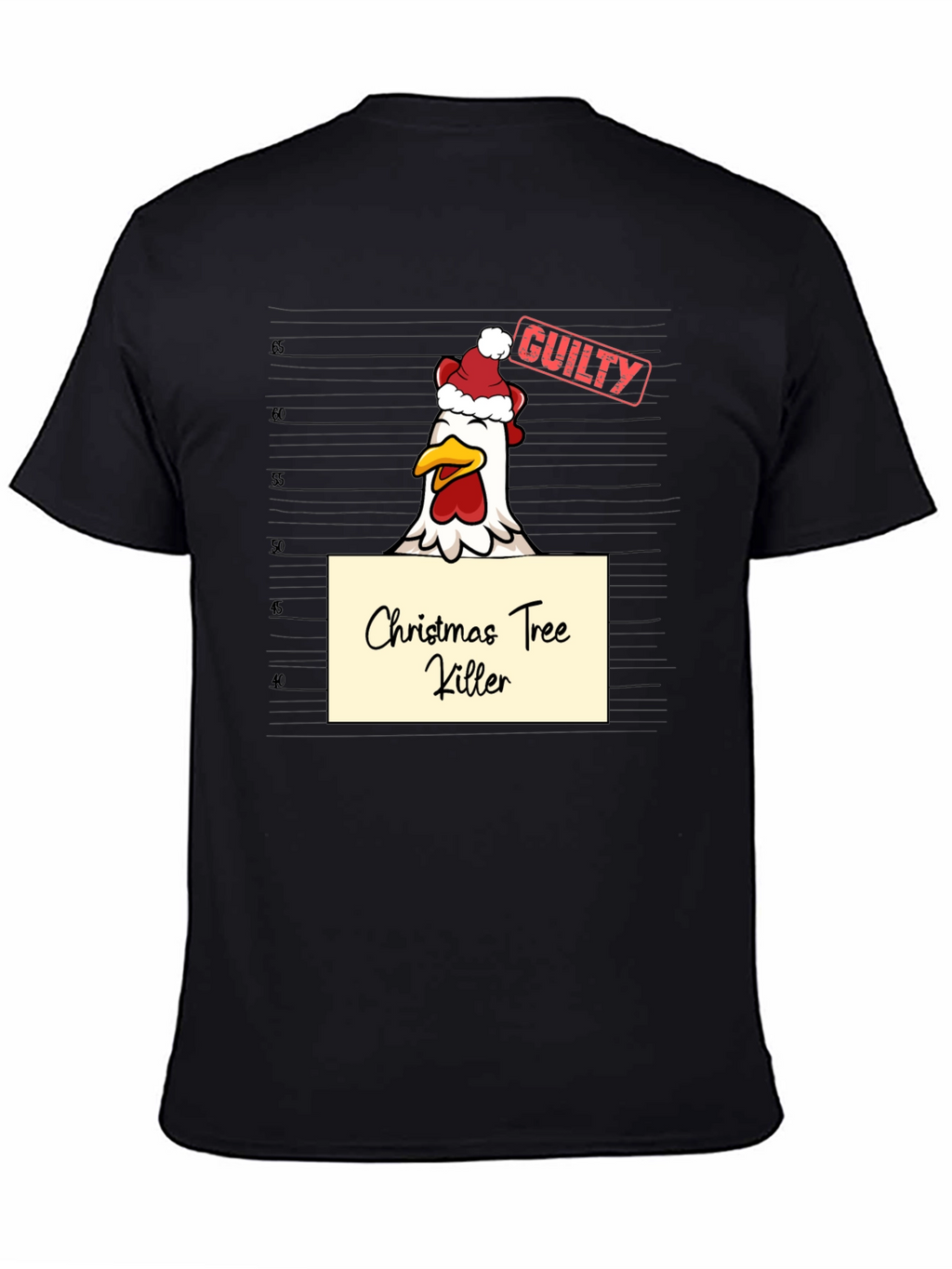 Funny Christmas Chicken T-Shirt - Guilty!