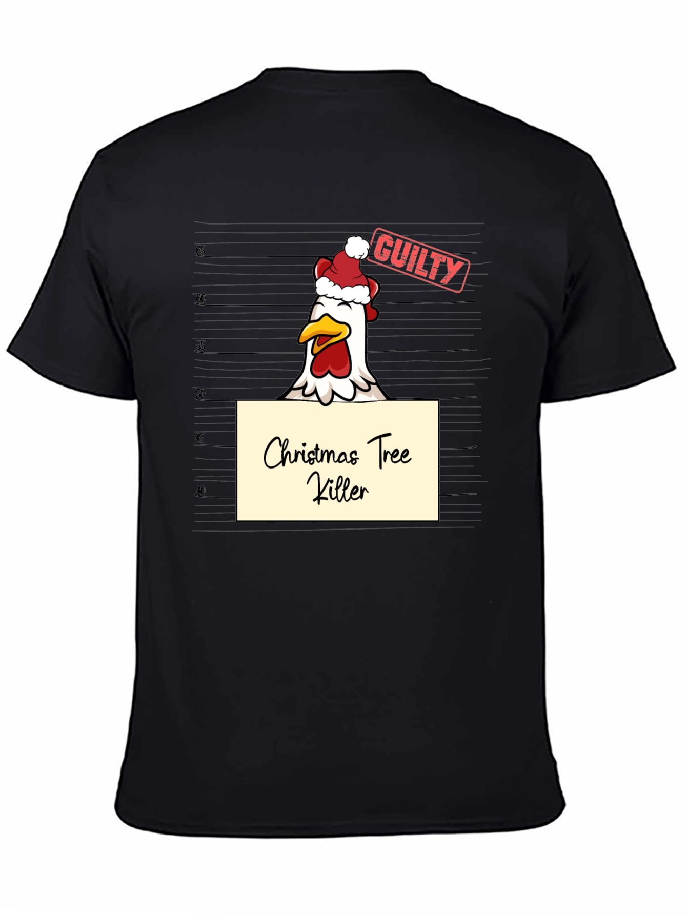 Funny Christmas Chicken T-Shirt - Guilty!