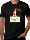 Funny Christmas Chicken T-Shirt - Guilty!