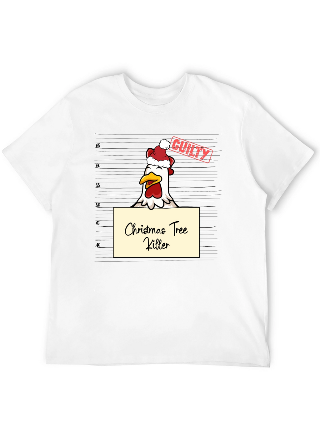 Funny Christmas Chicken T-Shirt - Guilty!