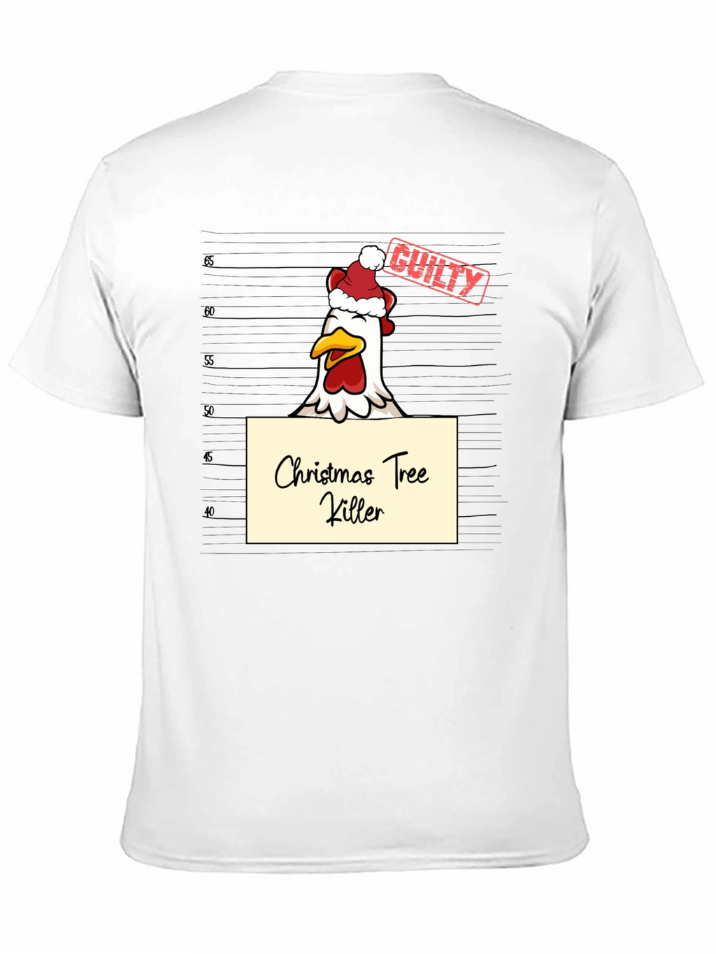 Funny Christmas Chicken T-Shirt - Guilty!
