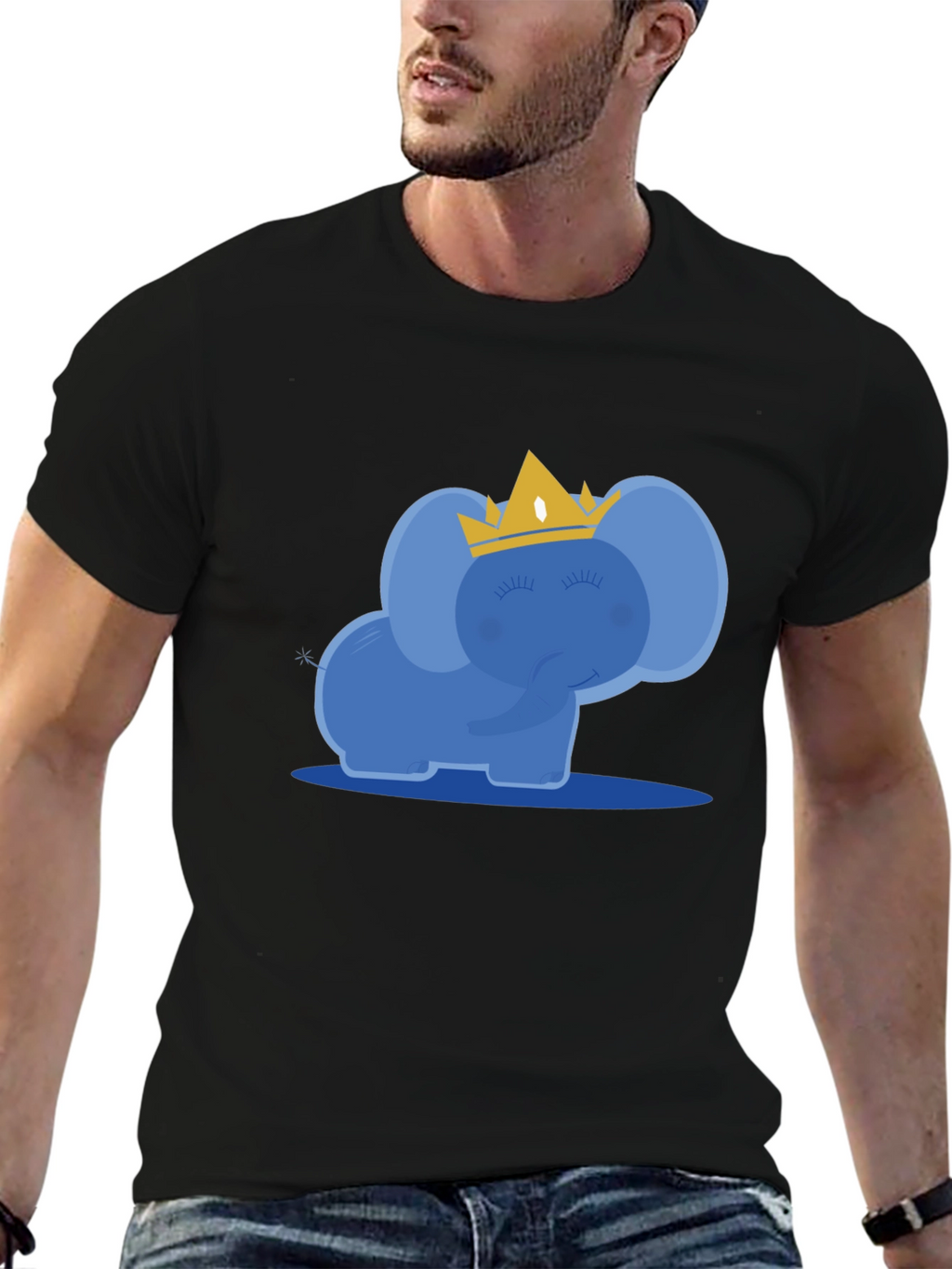 Cute Elephant Crown T-Shirt