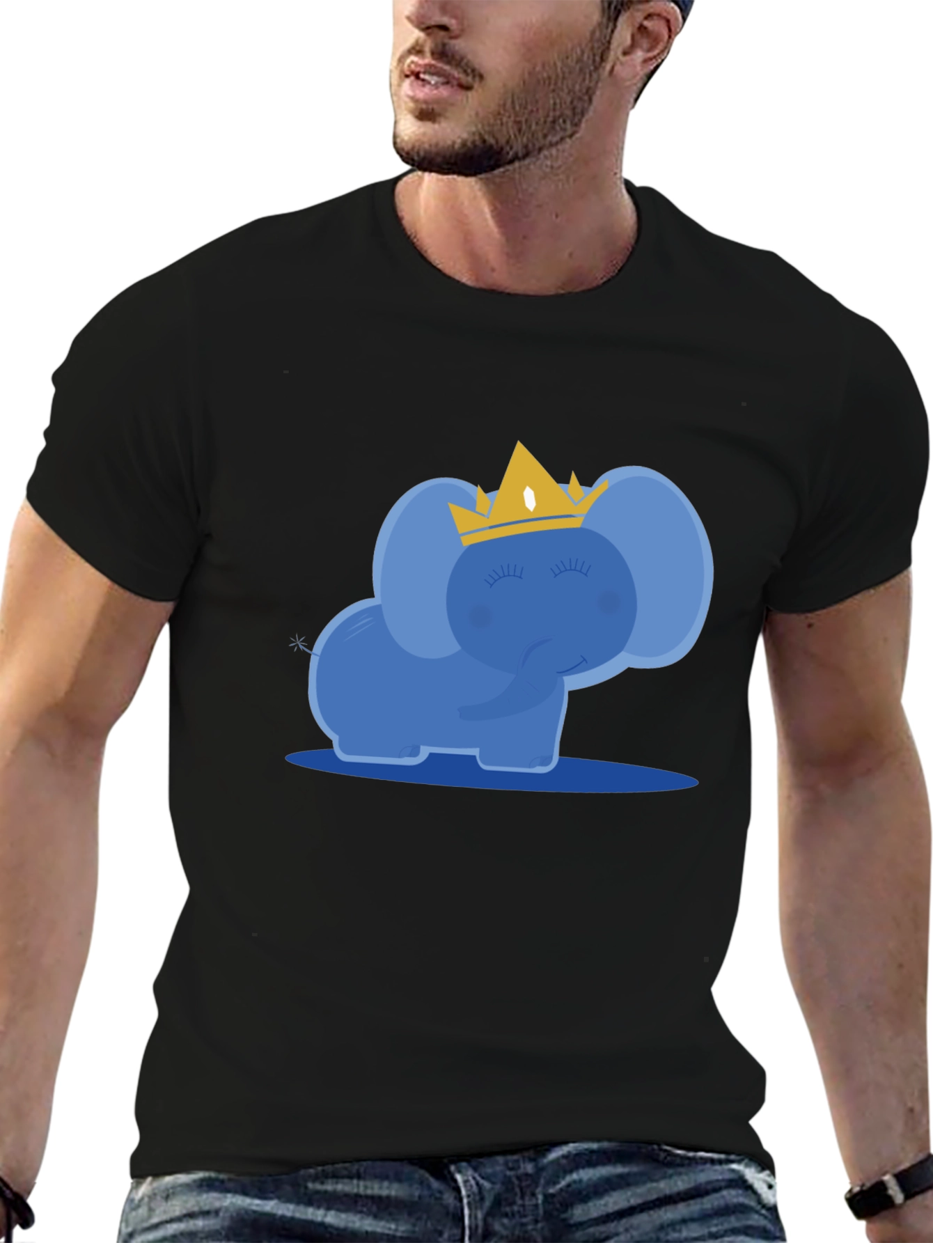 Cute Elephant Crown T-Shirt