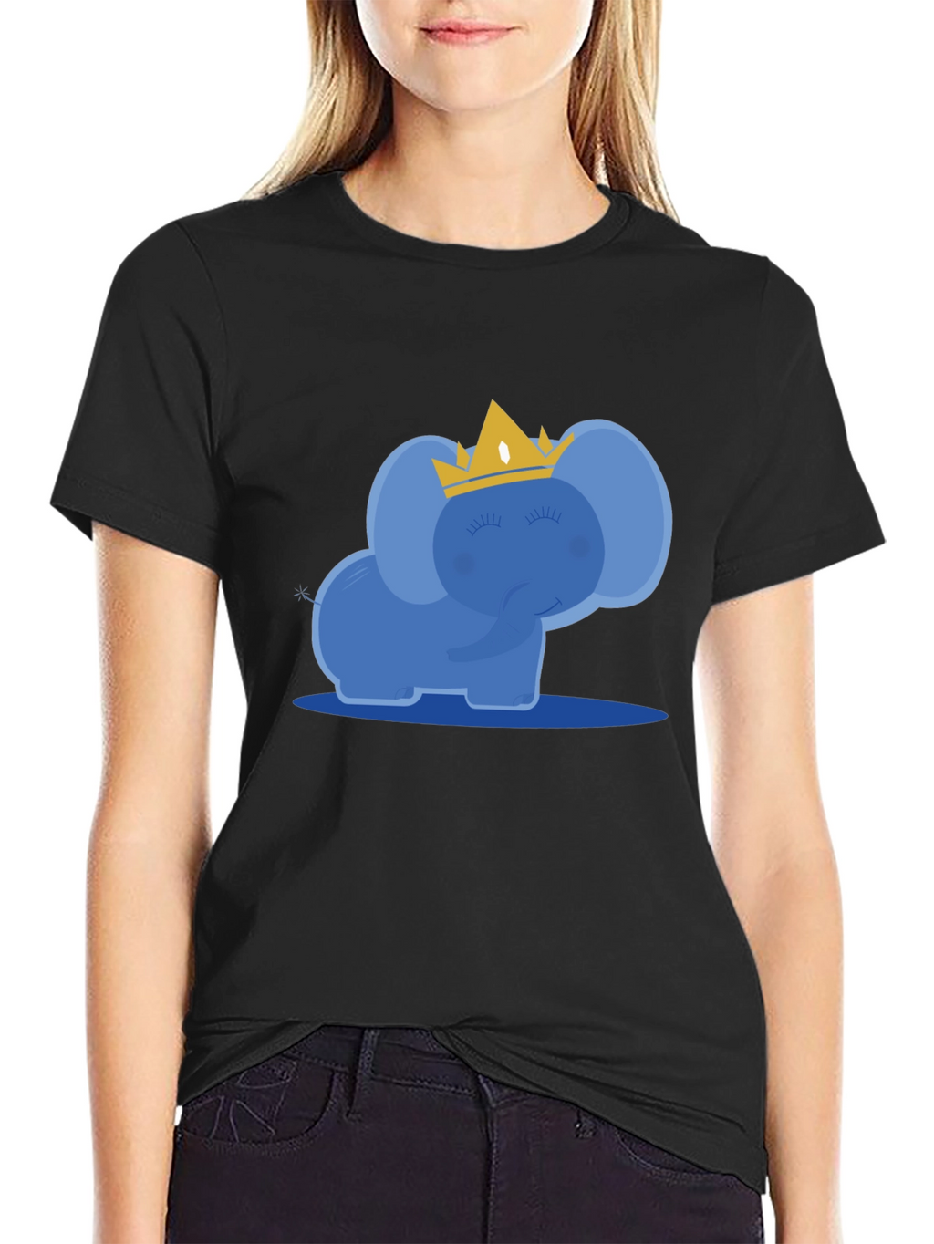 Cute Elephant Crown T-Shirt