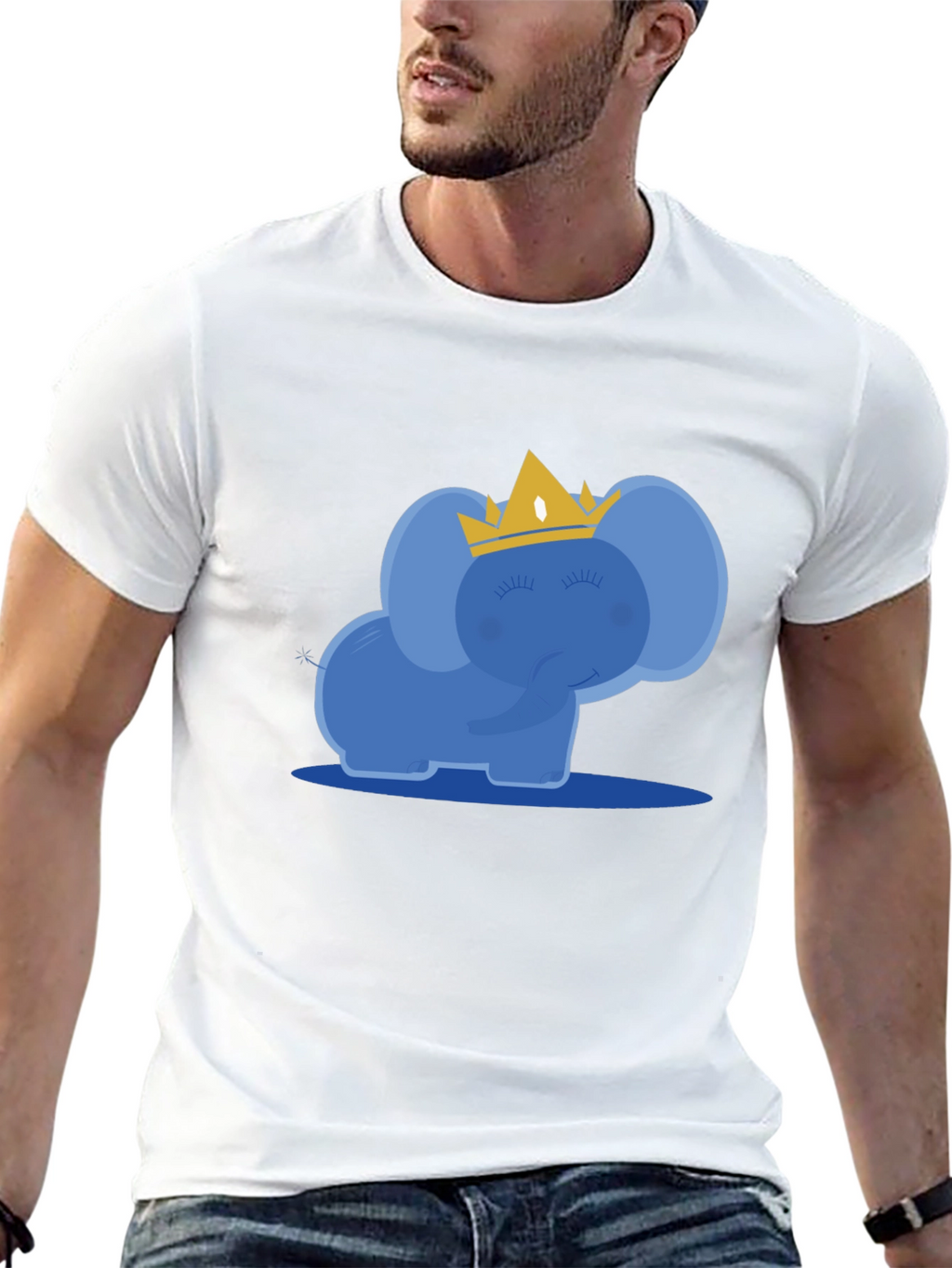 Cute Elephant Crown T-Shirt