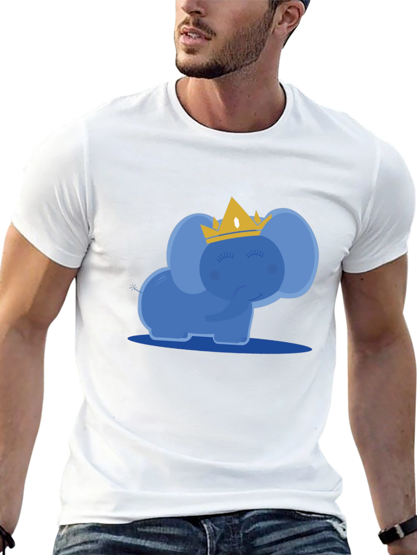 Cute Elephant Crown T-Shirt