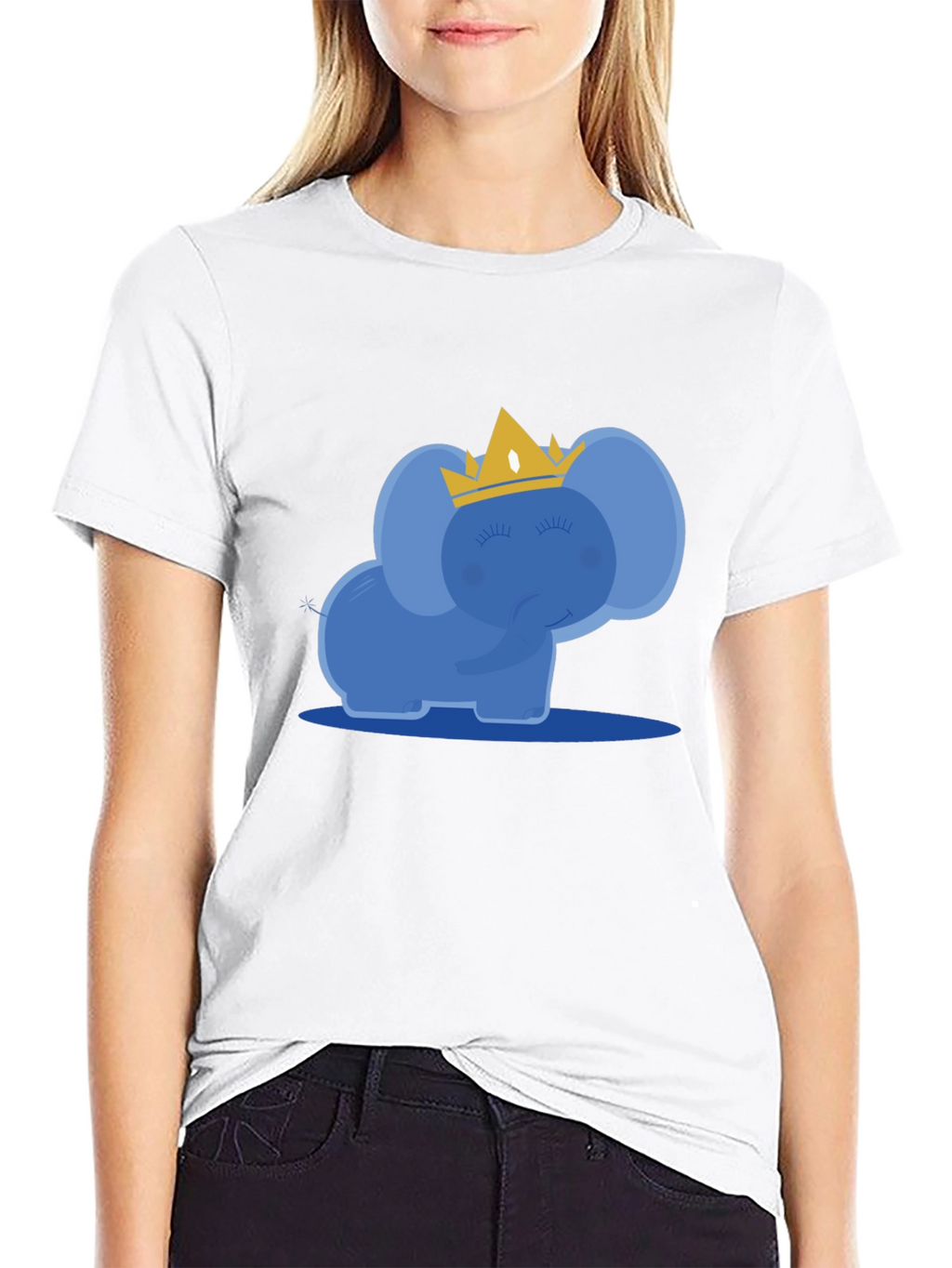 Cute Elephant Crown T-Shirt