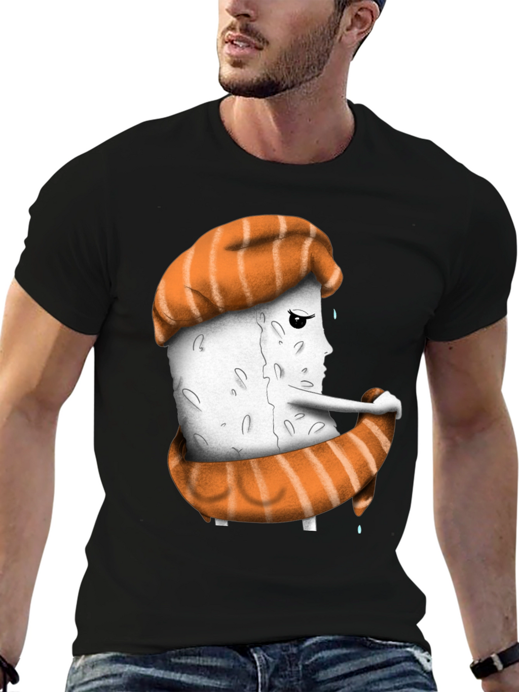 Sushi Sadness T-Shirt - Unique Graphic Tee