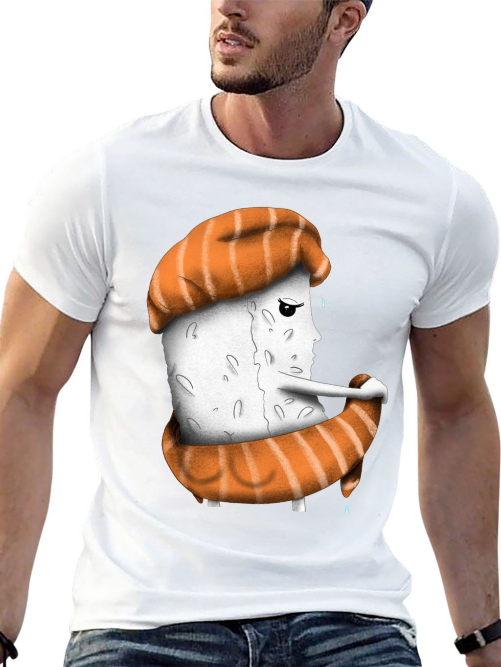 Sushi Sadness T-Shirt - Unique Graphic Tee