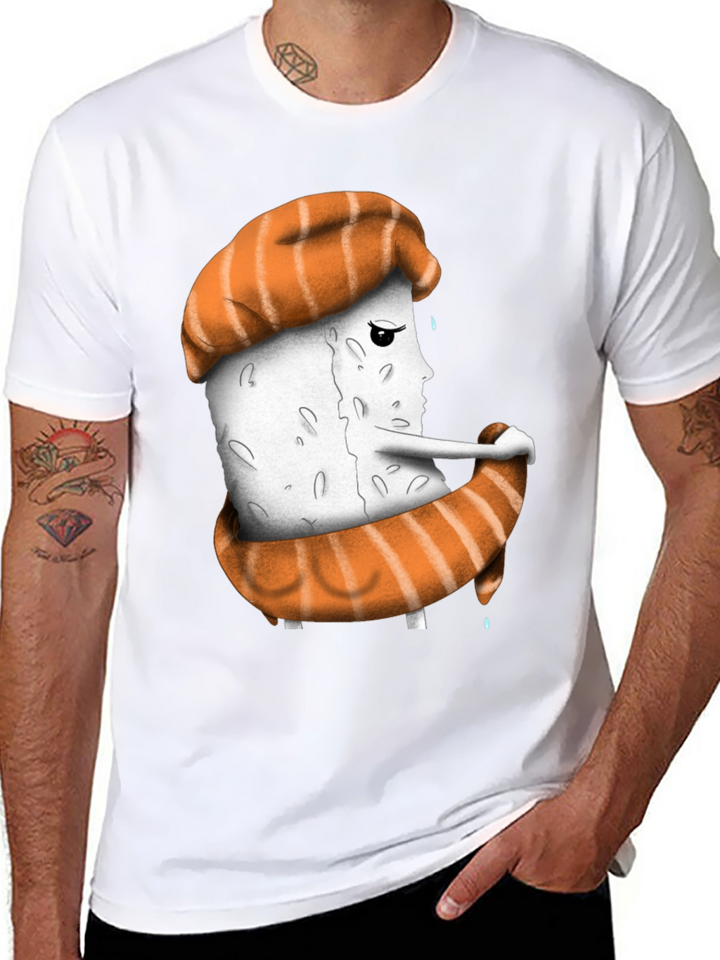 Sushi Sadness T-Shirt - Unique Graphic Tee