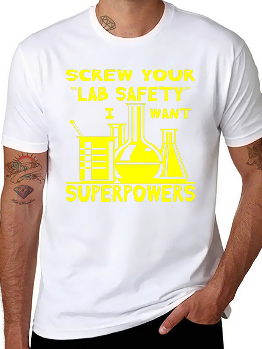 Lab Safety Superpowers Graphic T-Shirt