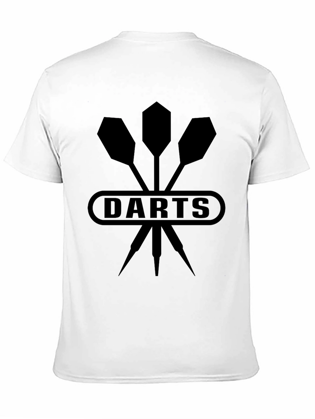 Mens Black Darts Graphic T-Shirt