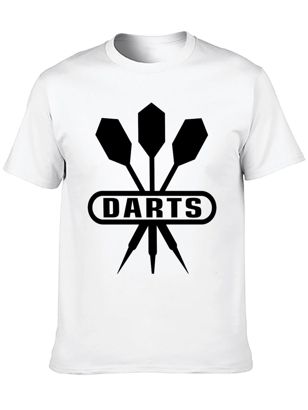 Mens Black Darts Graphic T-Shirt