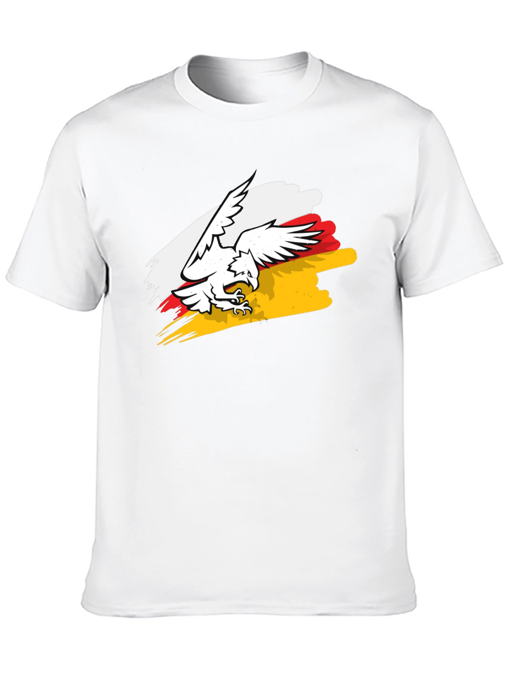 Eagle Crest Graphic Tee - Black Cotton T-Shirt