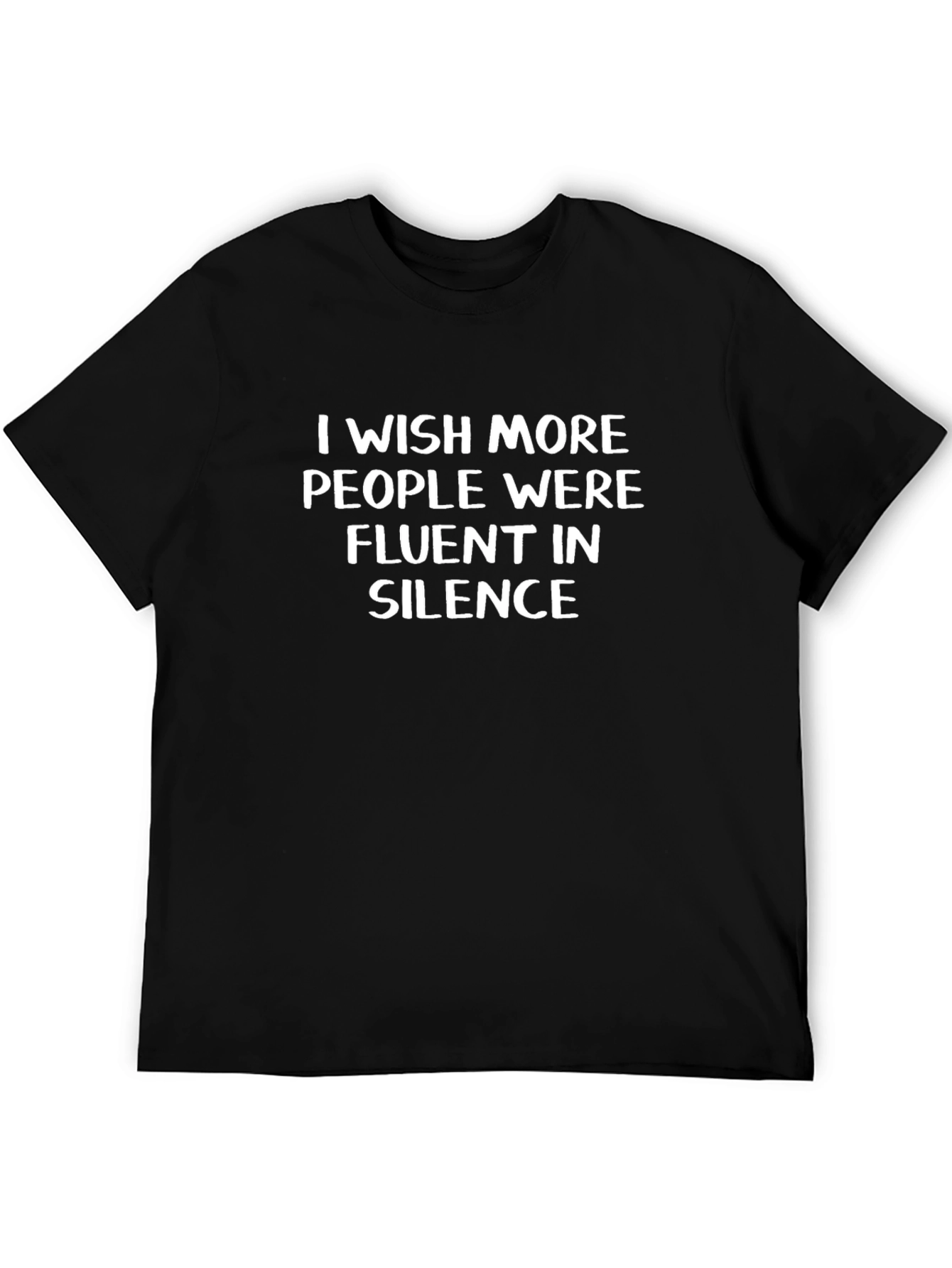 Fluent in Silence Graphic T-Shirt - Black