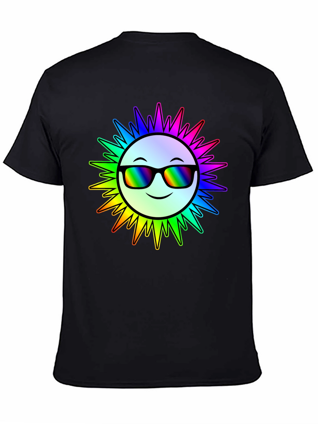 Rainbow Sun Graphic T-Shirt - Stylish & Unique