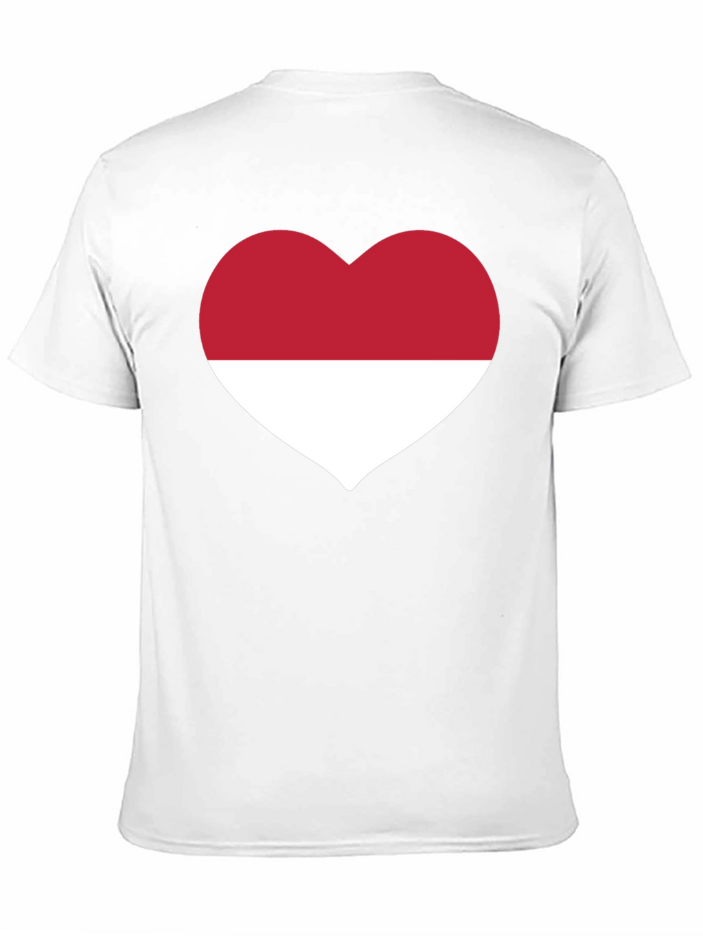 Indonesia Heart Flag Black T-Shirt