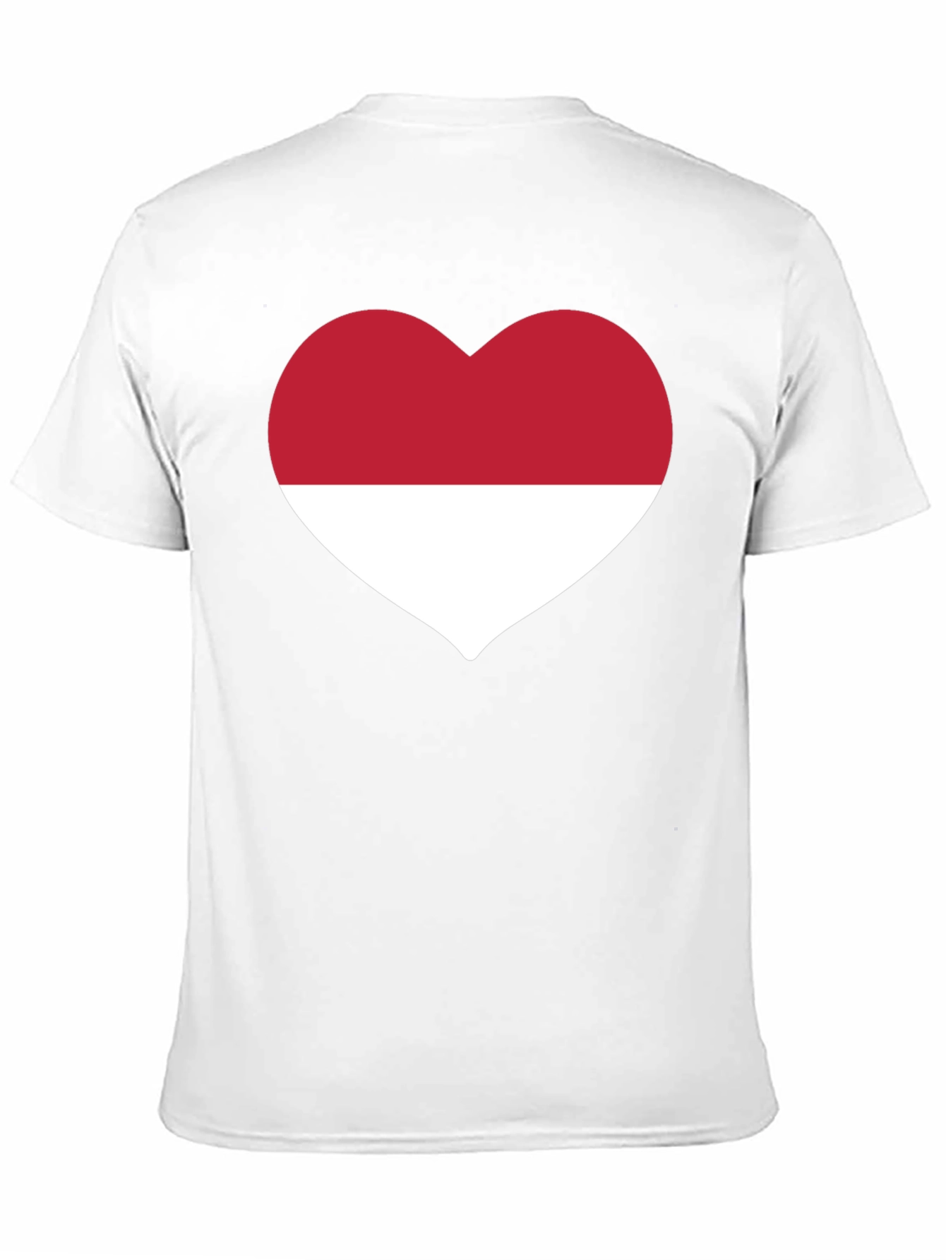 Indonesia Heart Flag Black T-Shirt