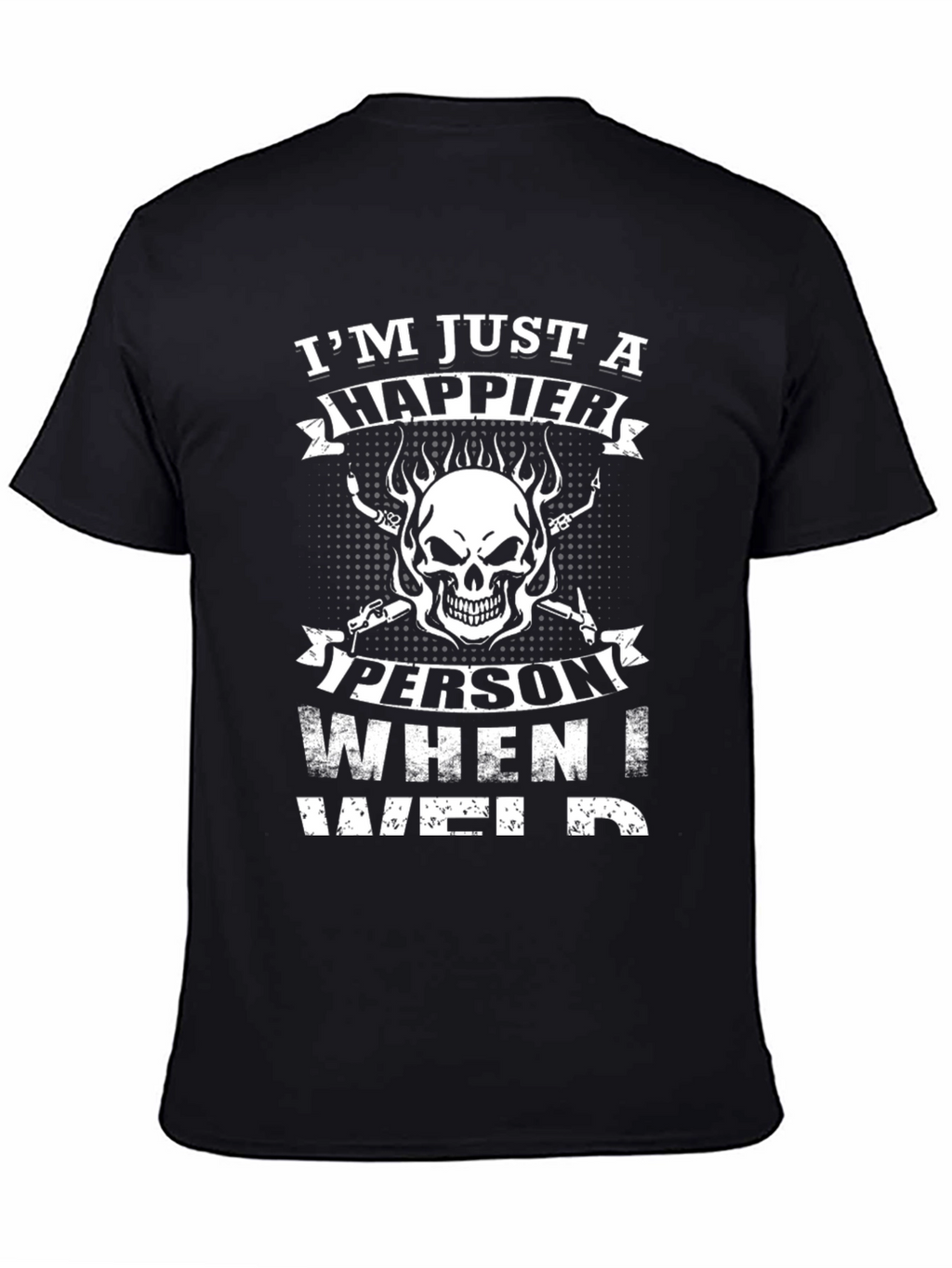 Happier Welder Black T-Shirt