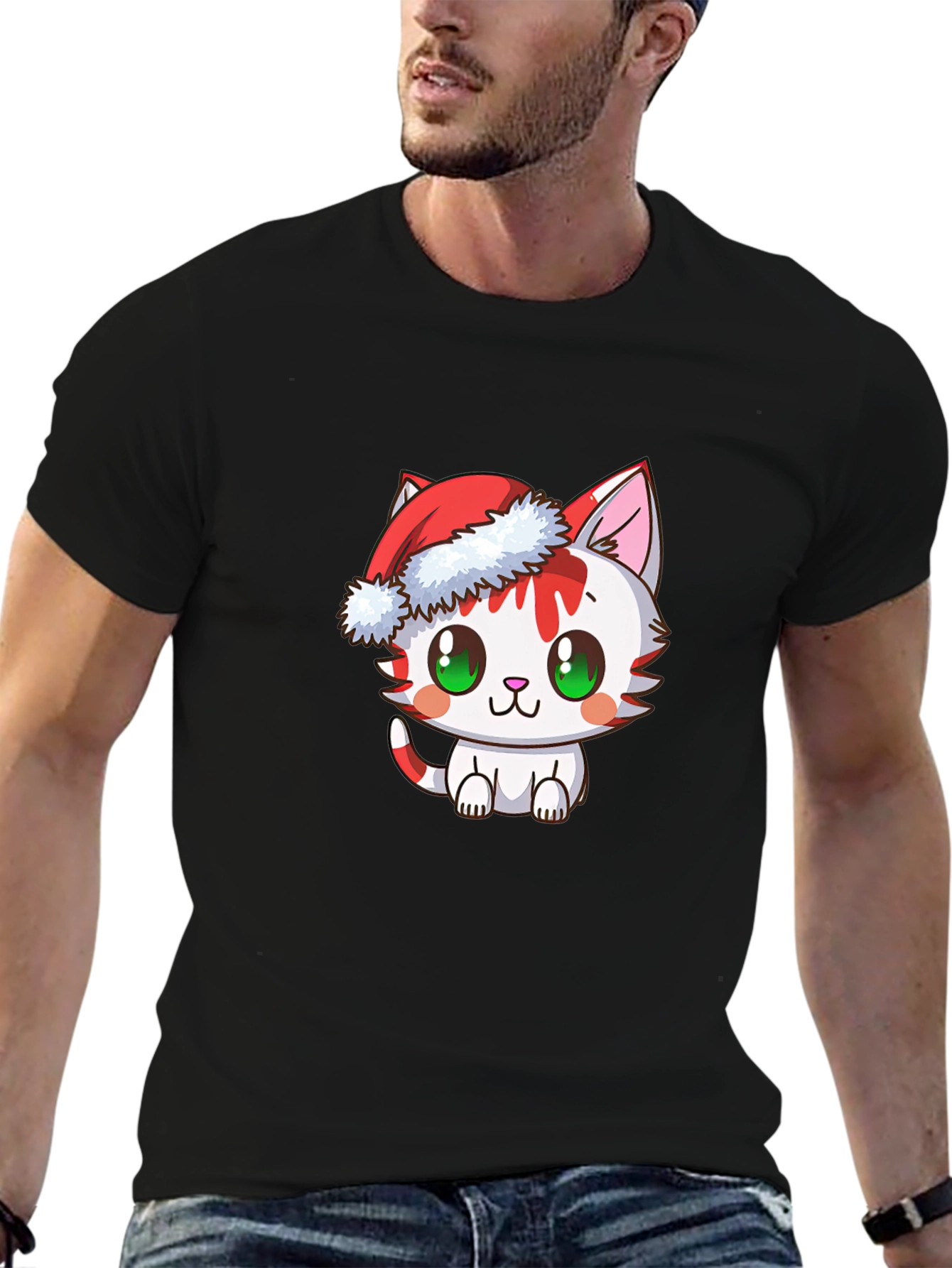 Christmas Cat T-Shirt - Holiday Tee
