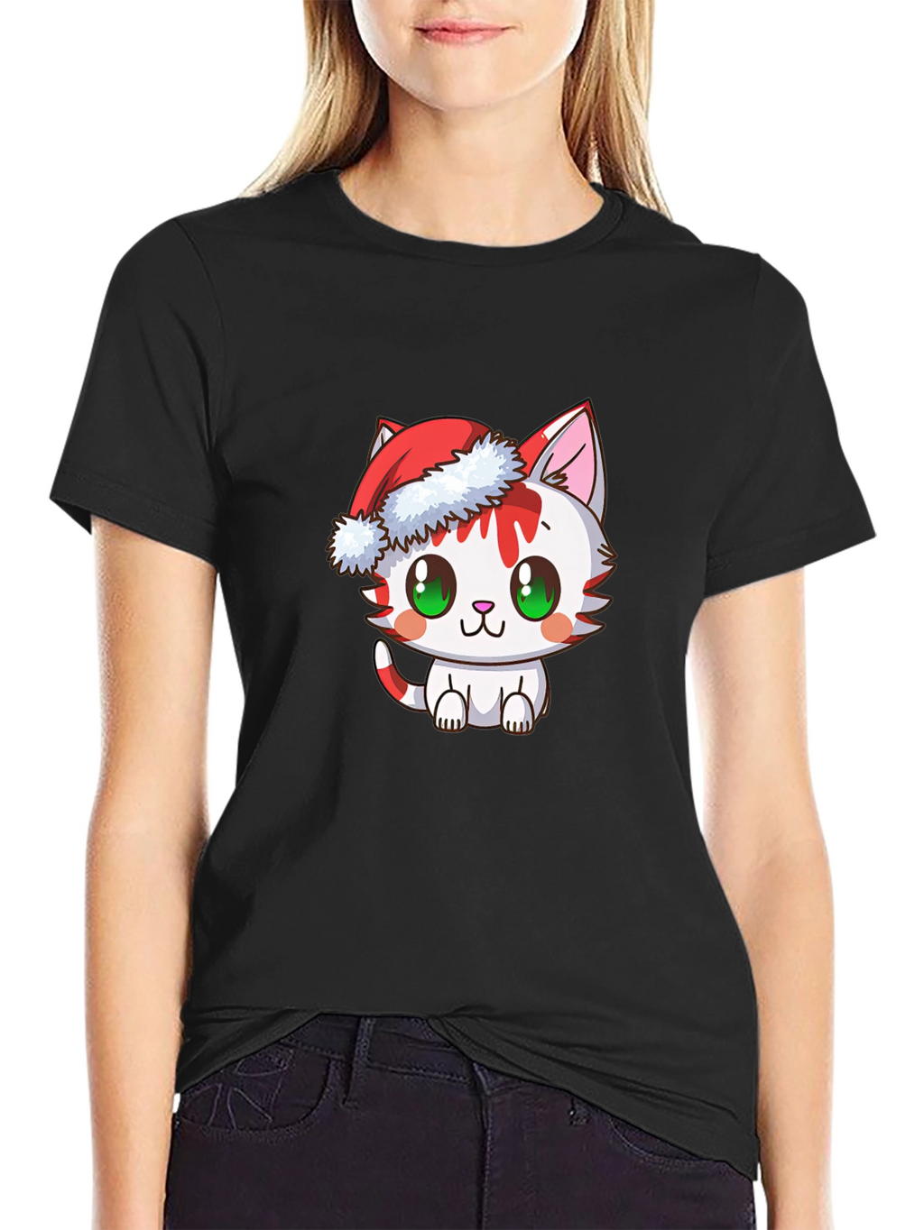 Christmas Cat T-Shirt - Holiday Tee