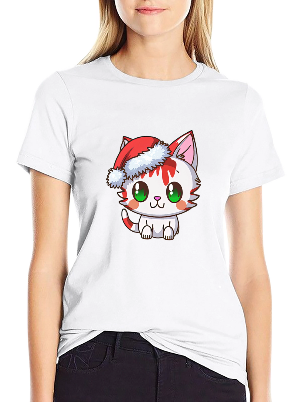 Christmas Cat T-Shirt - Holiday Tee