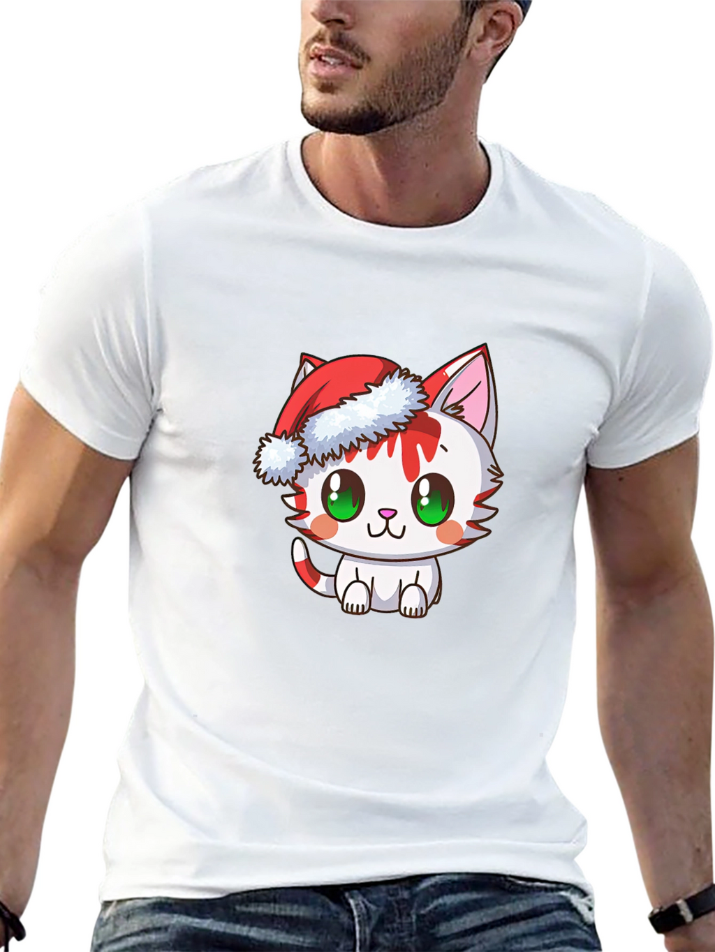 Christmas Cat T-Shirt - Holiday Tee