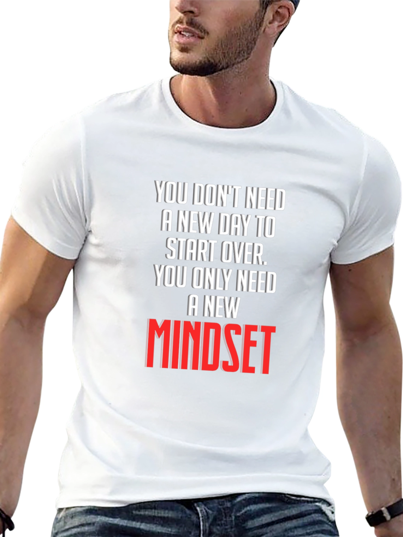 New Mindset Graphic Tee - Inspirational T-Shirt