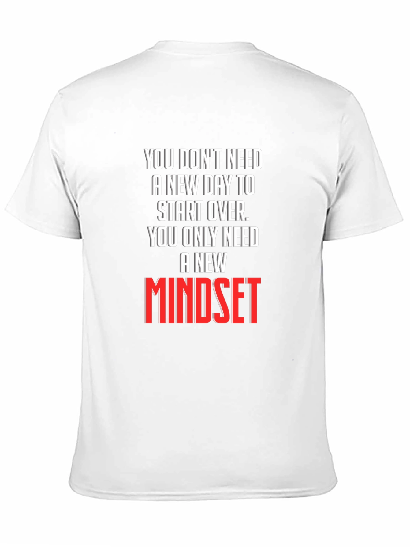 New Mindset Graphic Tee - Inspirational T-Shirt