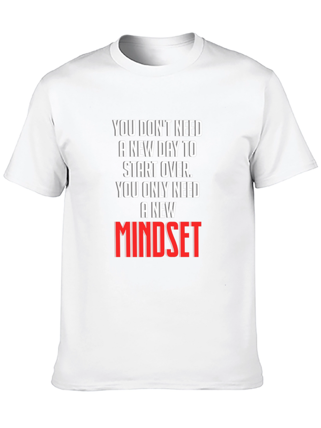 New Mindset Graphic Tee - Inspirational T-Shirt