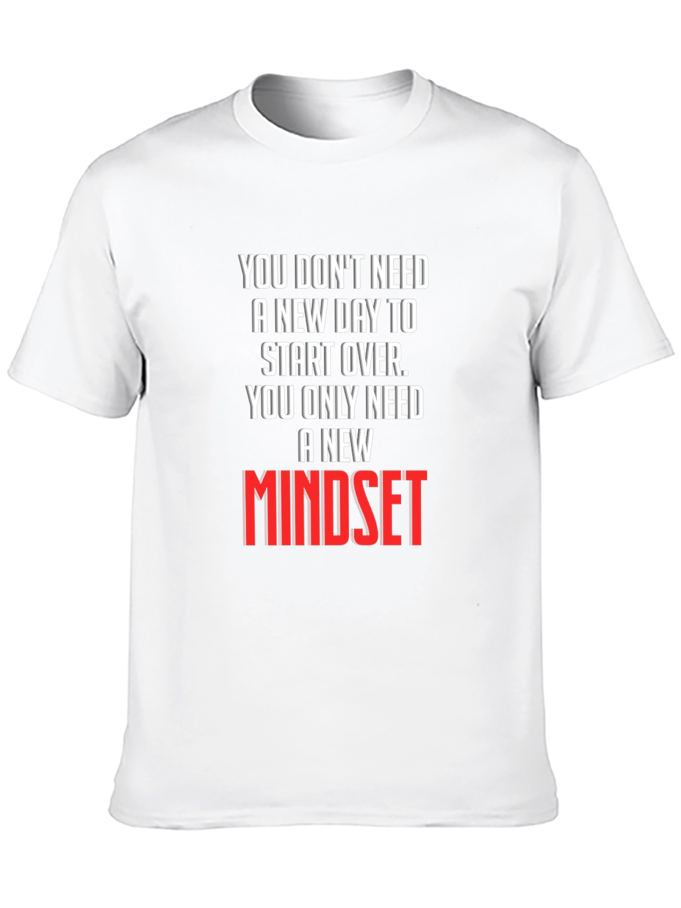New Mindset Graphic Tee - Inspirational T-Shirt
