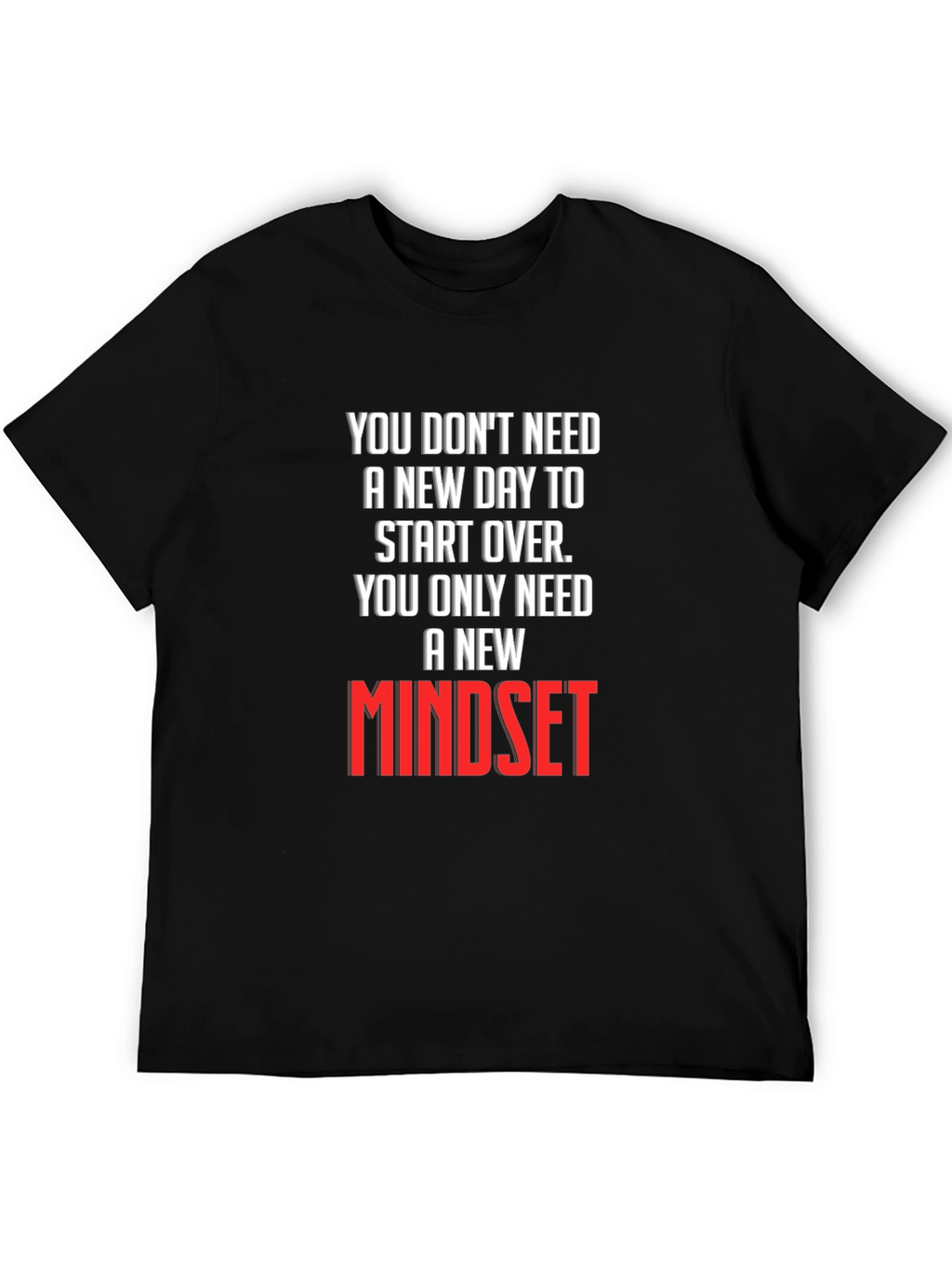 New Mindset Graphic Tee - Inspirational T-Shirt