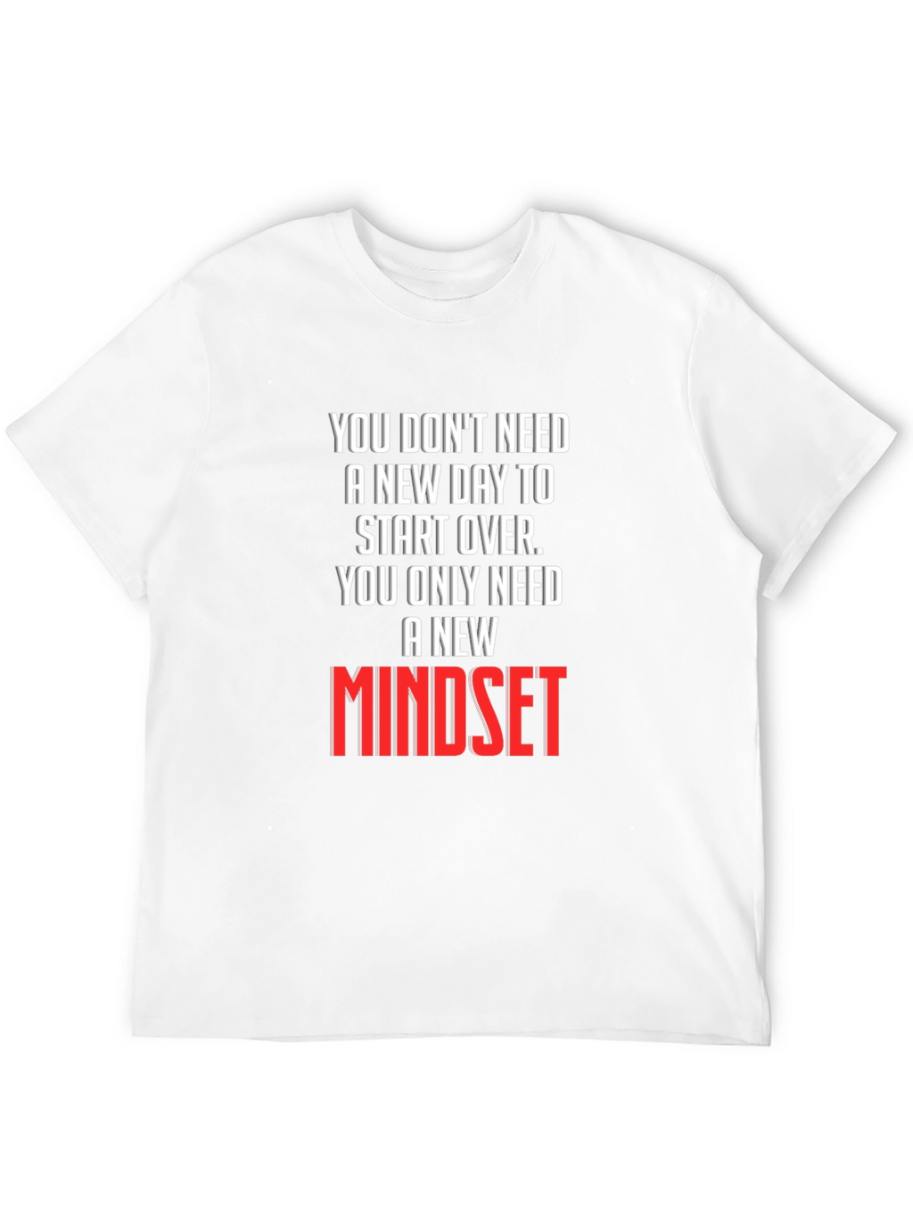 New Mindset Graphic Tee - Inspirational T-Shirt
