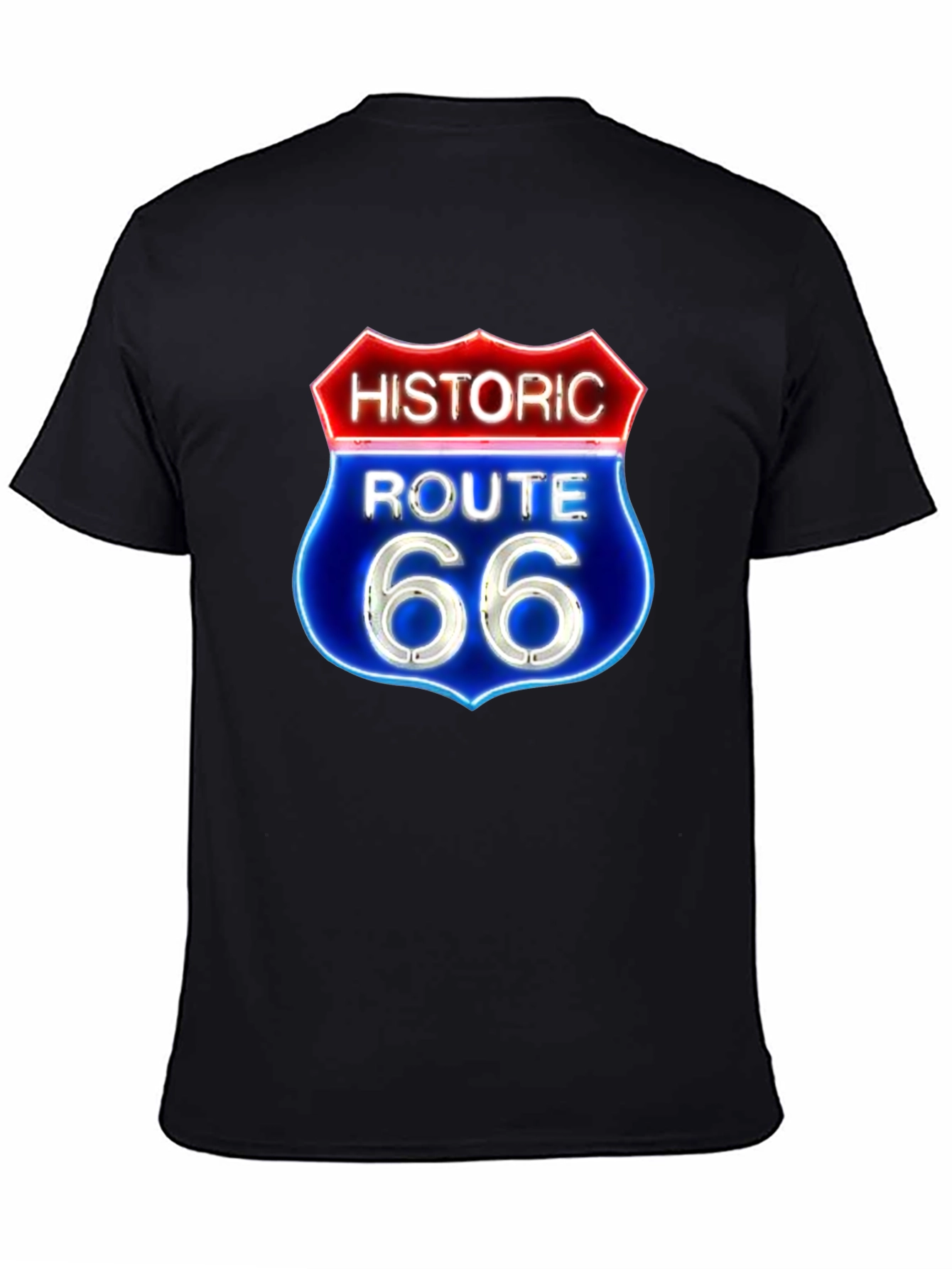 Historic Route 66 Graphic Tee - Black