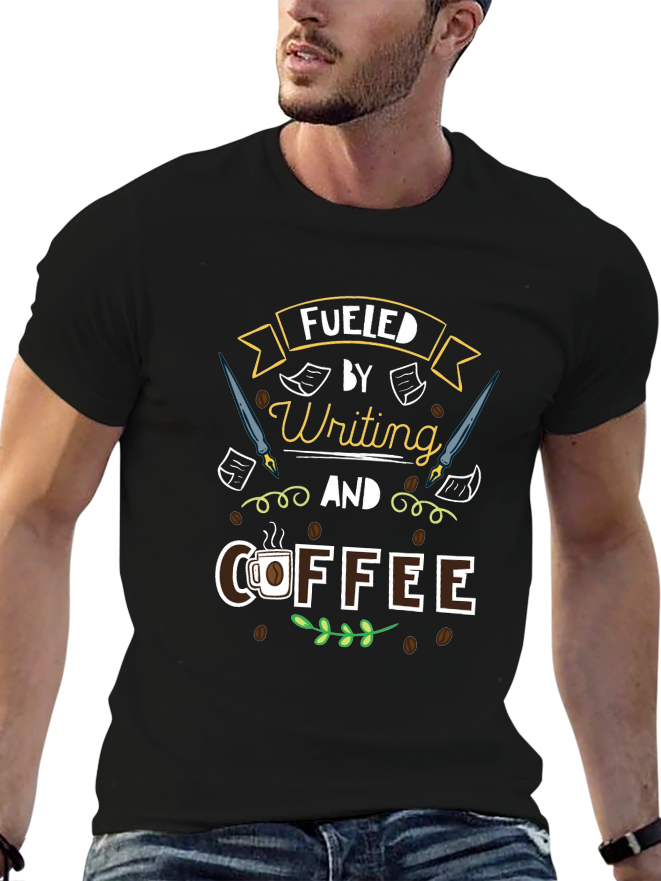 Fueled by Writing and Coffee T-Shirt