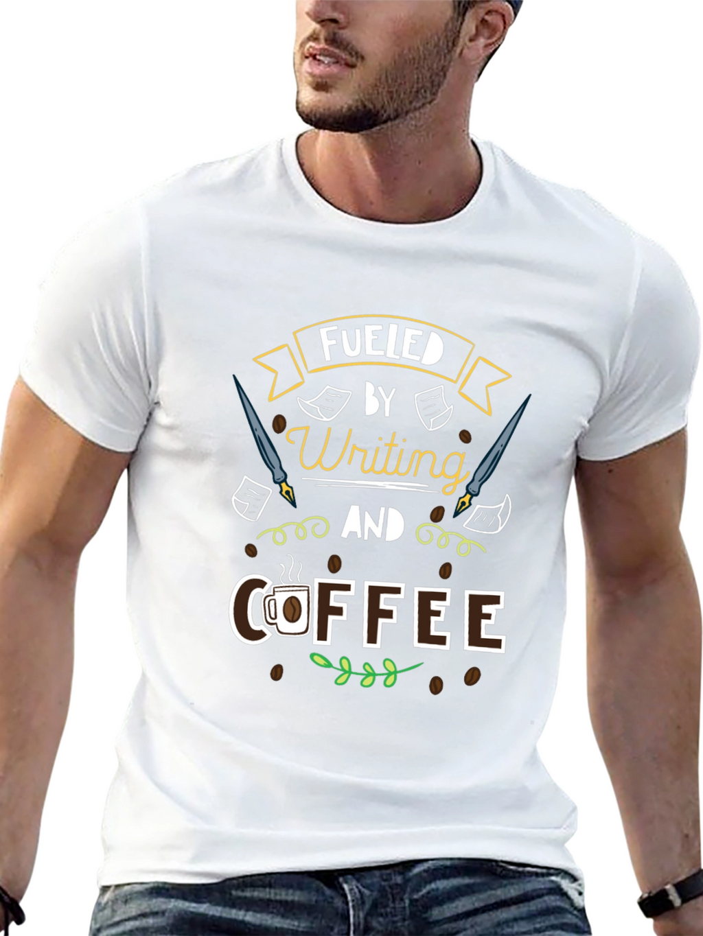 Fueled by Writing and Coffee T-Shirt